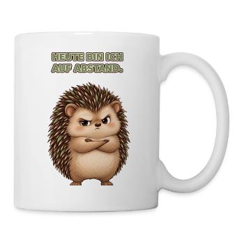Igel auf Abstand - Tasse - Weiß - Rechts