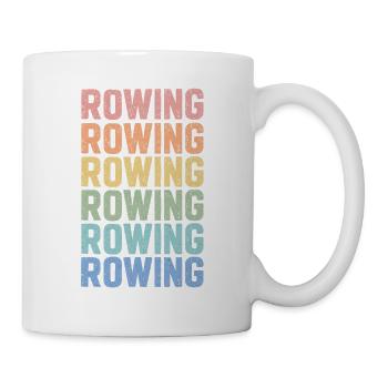Rowing - Rudern - Ruderer - Ruderin - Tasse - Weiß - Rechts