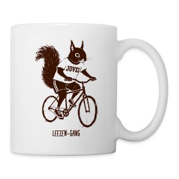 Leezen-Gang Eichhörnchen Jovel - Tasse - Weiß - Rechts