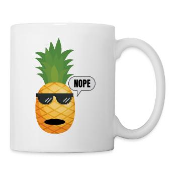 Annanas_Spruch-_Nope - Tasse - Weiß - Rechts