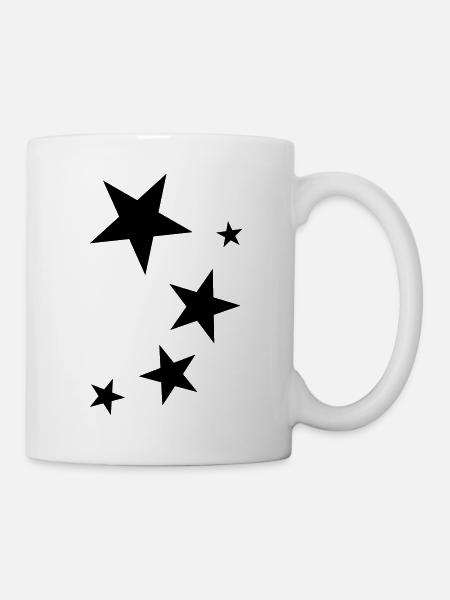 sterne - Tasse - Weiß