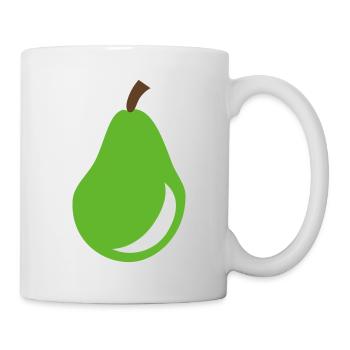 Birne - Obst - Tasse - Weiß - Rechts