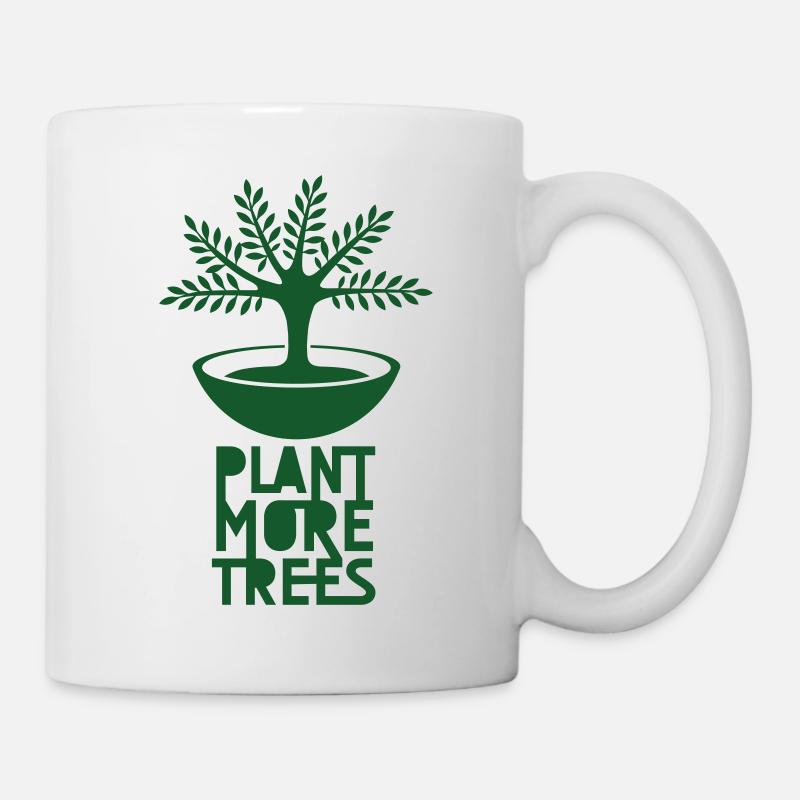 plantmoretrees - Mug blanc - blanc