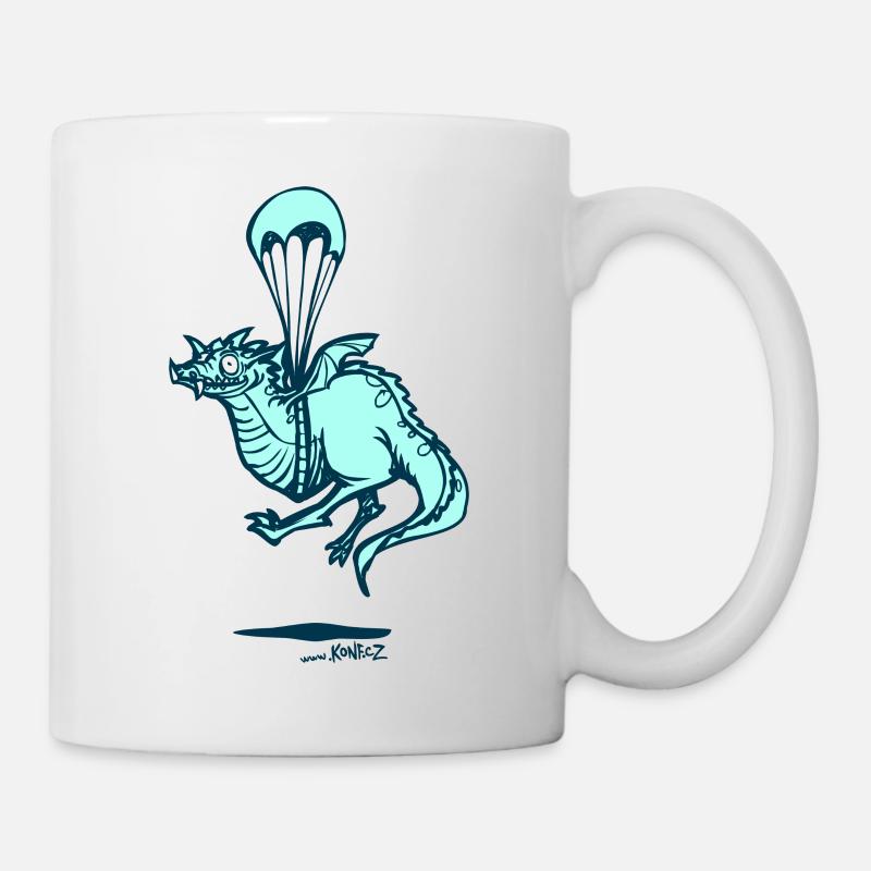bleu dragon - Mug blanc - blanc