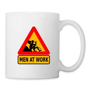 Men at work - Tasse - Weiß - Rechts