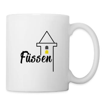 Füssen Print with Neuschwanstein Tower, Füssen - Mug - white - Right