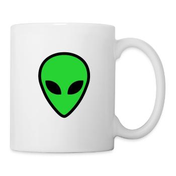 alien face 4 - Mug - white - Right