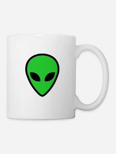 visage extraterrestre 4 - Mug blanc - blanc