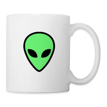 alien face 3 - Mug - white - Right