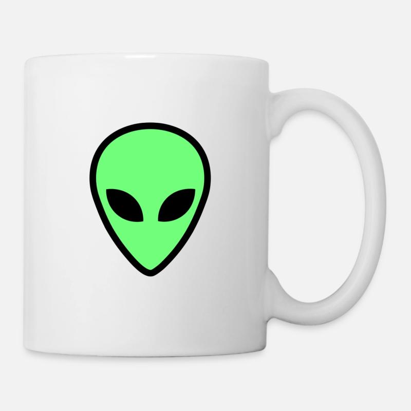 alien face 3 - Mug - white