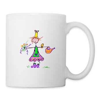 Süße Gartenprinzessin - Tasse - Weiß - Rechts