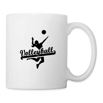 Volleyball Damen schwarz - Tasse - Weiß - Rechts