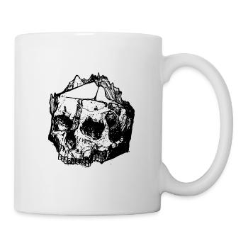 Pen and paper live by the dice, die by the dice - Mug - white - Right