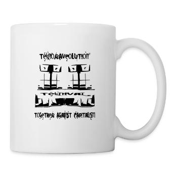 TeknoRAVEolution - Together against Capitalism - Tasse - Weiß - Rechts