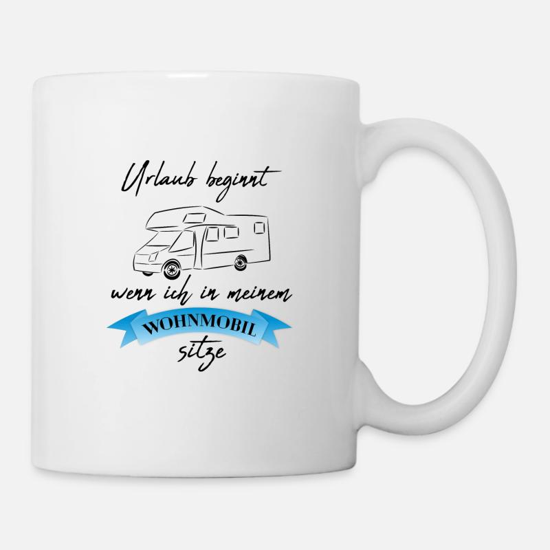 Wohnmobil Geschenkidee Camper Freizeit Urlaub - Tasse - Weiß