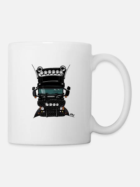 0323 S truck high black - Mug - white