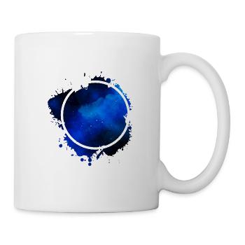 cercle bleu cercle bleu - Mug blanc - blanc - Droite