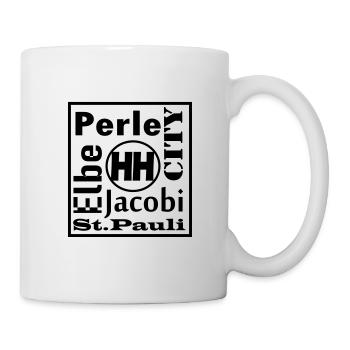 hamburg, coole , sprüche - Tasse - Weiß - Rechts