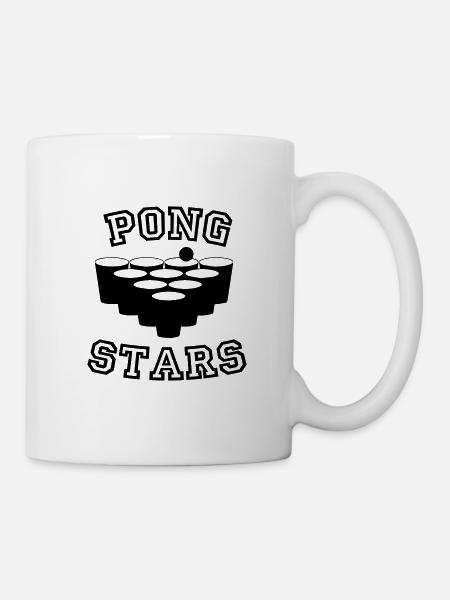 beerpong - Tasse - Weiß