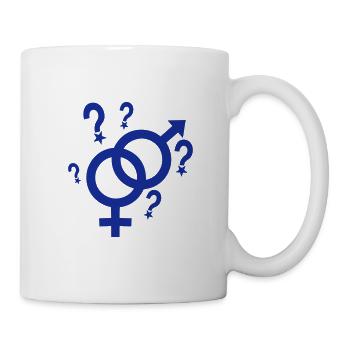 man woman symbol girl boy 2 5 - Mug - white - Right