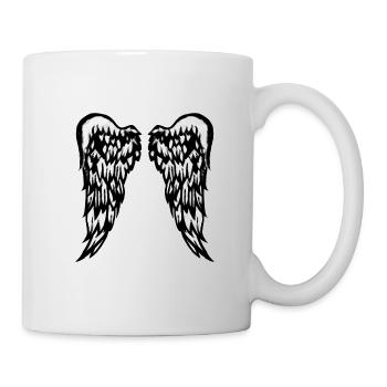 Large angel wings - Mug - white - Right