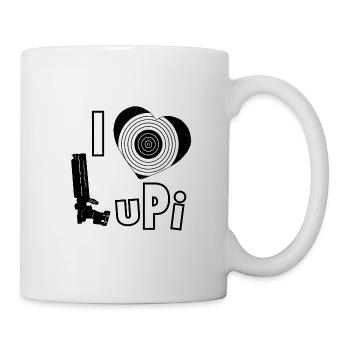 I love Lupi - I love air pistol shooting - Mug - white - Right