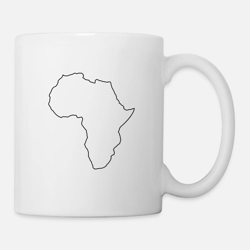 africa outline - Mug - white