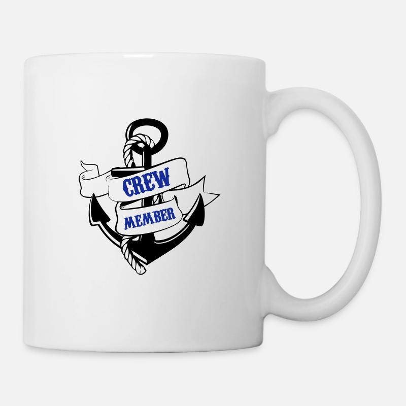 crew member anker 02 - Tasse - Weiß