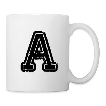 buchstabe A - Tasse - Weiß - Rechts