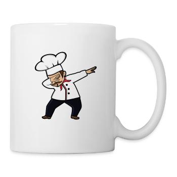 Funny Cute Dabbing Chef Gift Idea - Mug - white - Right