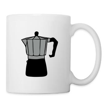 Kaffee - Tasse - Weiß - Rechts