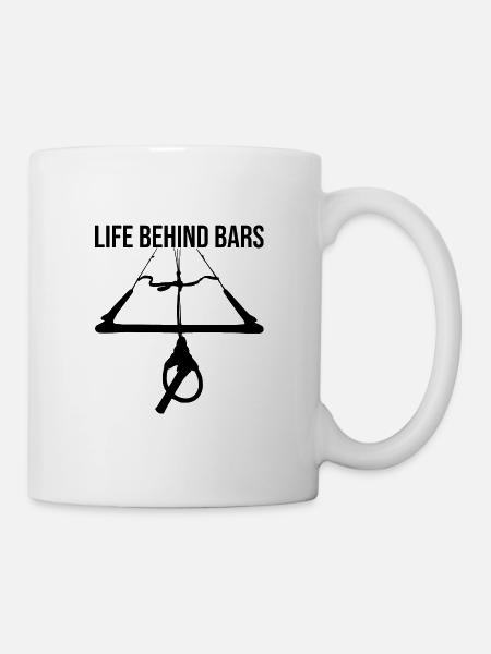 Life behind bars - Tasse - Weiß