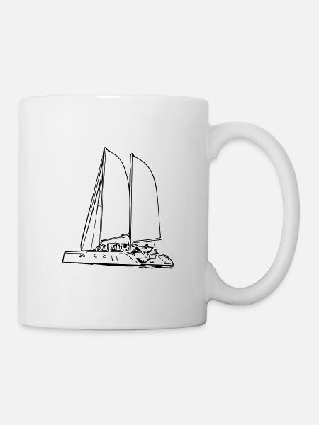 Sail yacht - Mug - white