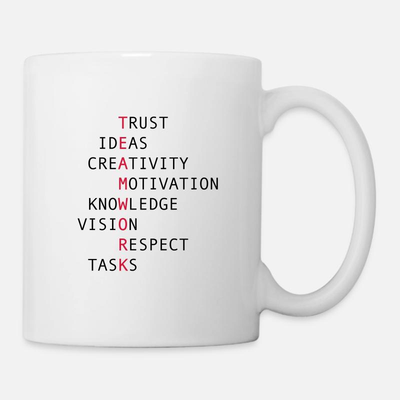 TEAMWORK - Mug blanc - blanc