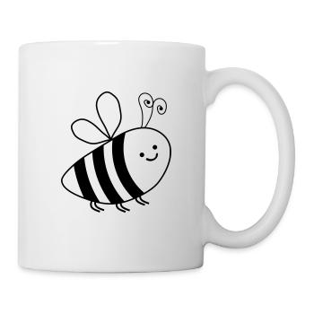 suesse biene 001 - Tasse - Weiß - Rechts