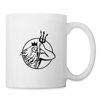 poseidon triton - Mug blanc - blanc - Droite