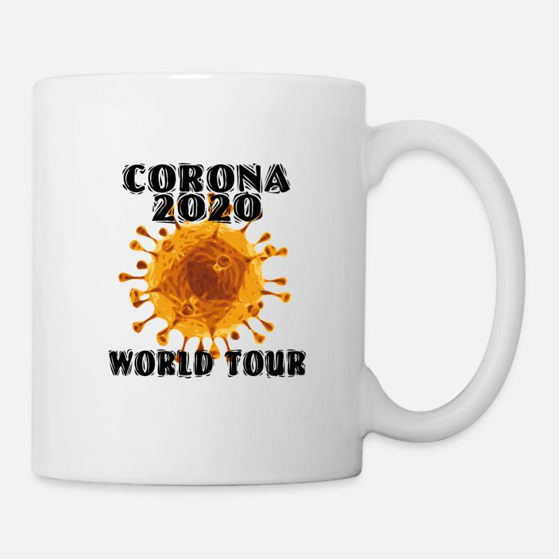 CORONA WORLD TOUR - Tasse - Weiß