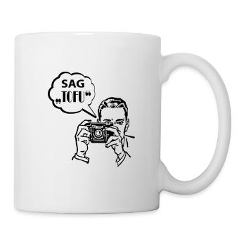 Vegetarian vegan tofu - Mug - white - Right