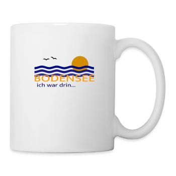 Bodensee ich war drin Souvenir Idee - Tasse - Weiß - Rechts