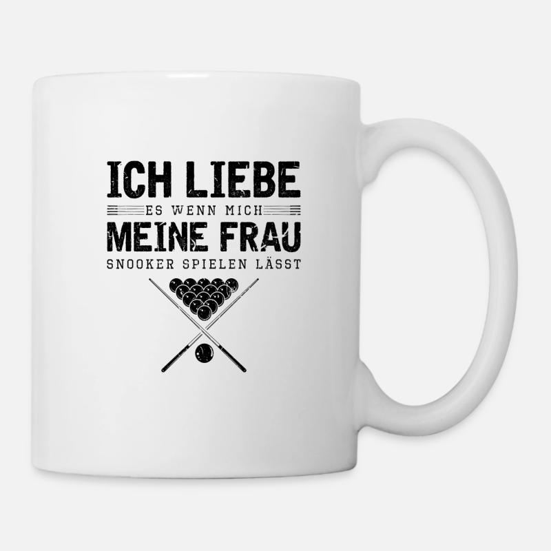 Lustiges Snooker - Tasse - Weiß