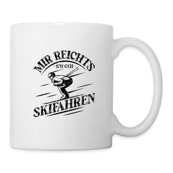 Skifahren - Tasse - Weiß - Rechts