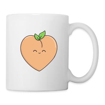 Liebe Pfirsiche - Tasse - Weiß - Rechts