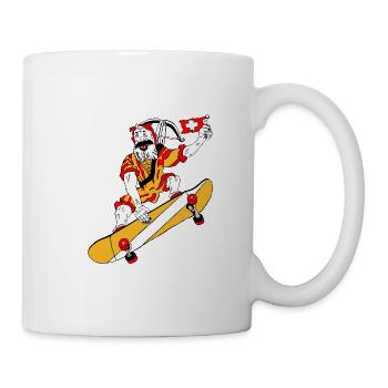 Skateboard, Wiltsch, Frech, Sport, Switzerland - Mug - white - Right