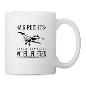 Modellfliegen - Tasse - Weiß - Rechts