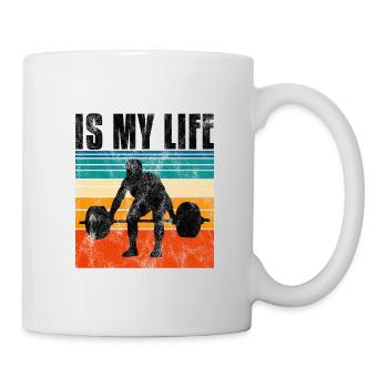 Bodybuilding is my life Bodybuilder GYM Kraftsport - Tasse - Weiß - Rechts