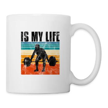 Bodybuilding is my life Bodybuilder GYM Kraftsport - Tasse - Weiß - Rechts