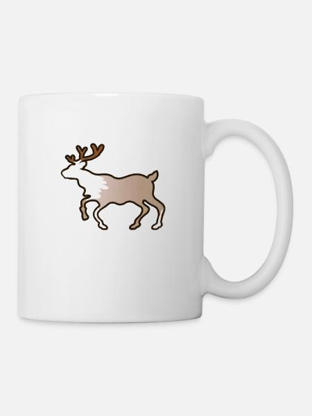 Rentier Christmas Geschenkidee Weihnachtsgeschenk - Tasse - Weiß