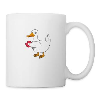 Canard avec beignet - Mug blanc - blanc - Droite