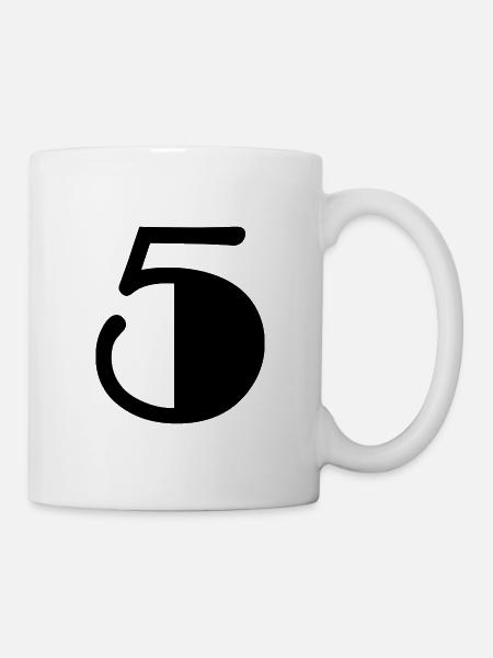 5. 5 JAHRE. 5-JÄHRIGES JUBILÄUM. GEBURTSTAG 5 JAHRE. 5 - Tasse - Weiß