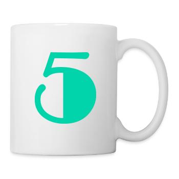 5. 5 JAHRE. 5-JÄHRIGES JUBILÄUM. GEBURTSTAG 5 JAHRE. ANN - Tasse - Weiß - Rechts